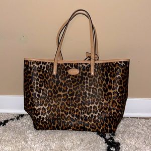 Leopard Coach Tote